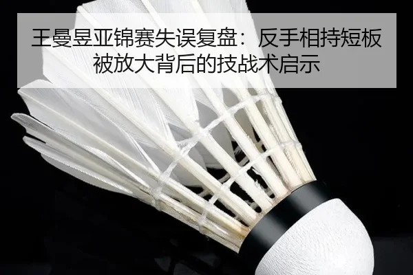 王曼昱亚锦赛失误复盘：反手相持短板被放大背后的技战术启示
